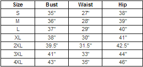 CD-J8001-RB - Size Chart