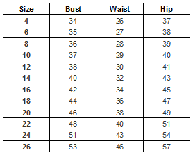 CD-5247-PP - Size Chart