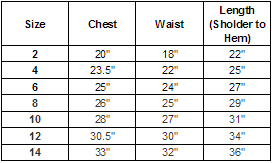 KD-298-RS2 - Size Chart