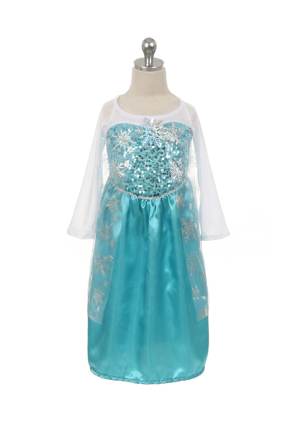 Blue Frozen Elsa Princess Custome Dress Sizes 1T - 8Years Blue Frozen Elsa Princess Custome Dress Sizes 1T - 8Years