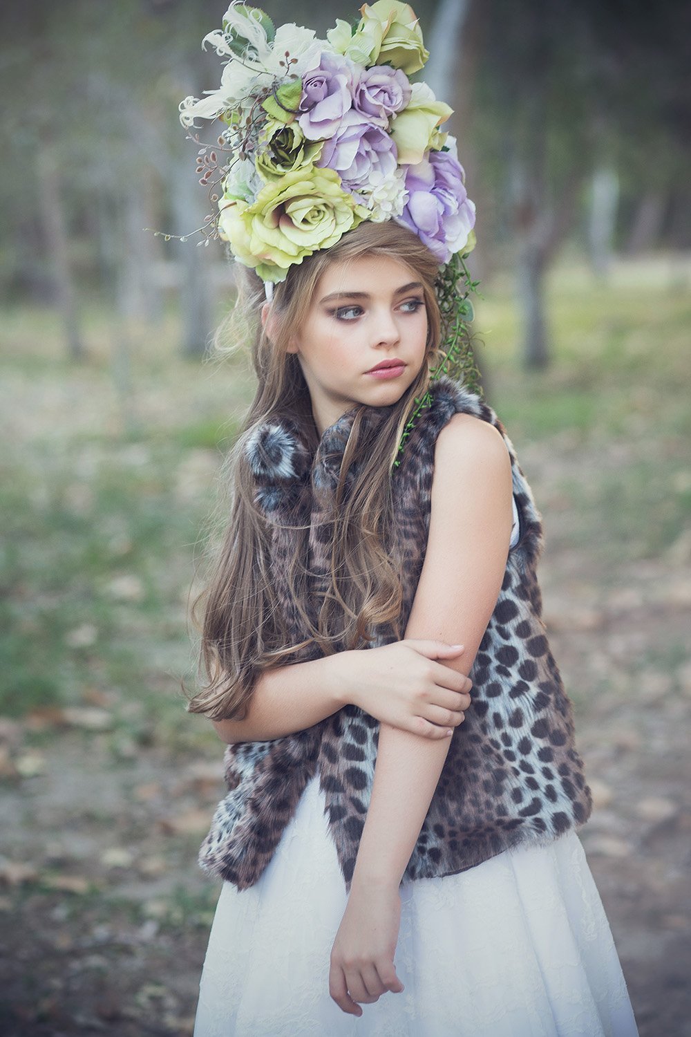 Animal Print Girl Vest