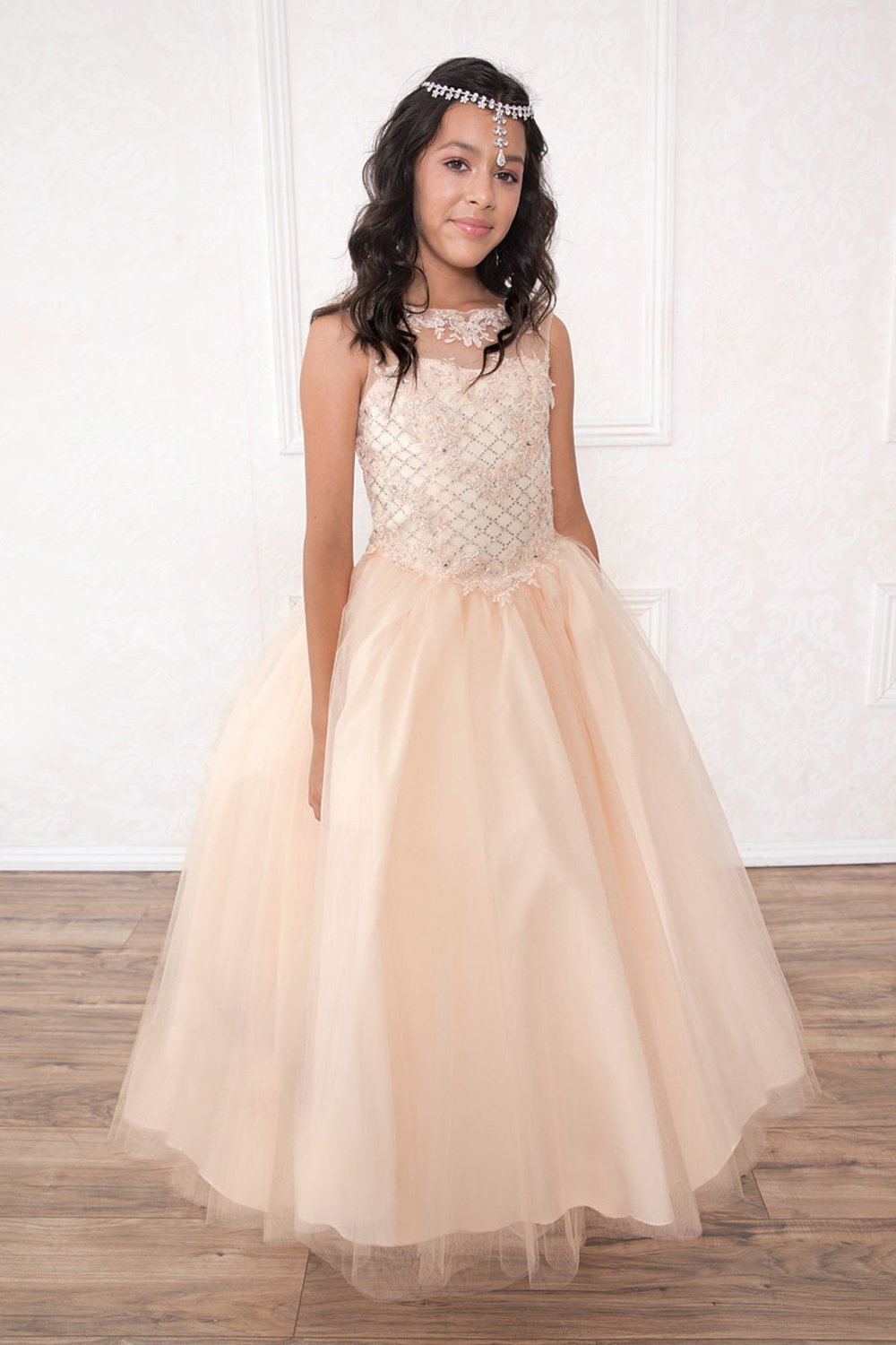 Blush Beautiful Sleeveless Dress(size 3~16) Blush Beautiful Sleeveless Dress(size 3~16)