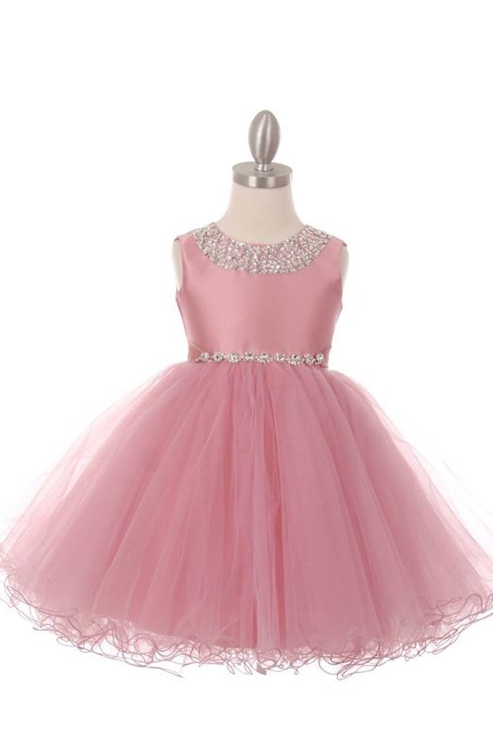 Dusty Rose Sleeveless Short Party Dress(size 4-14)