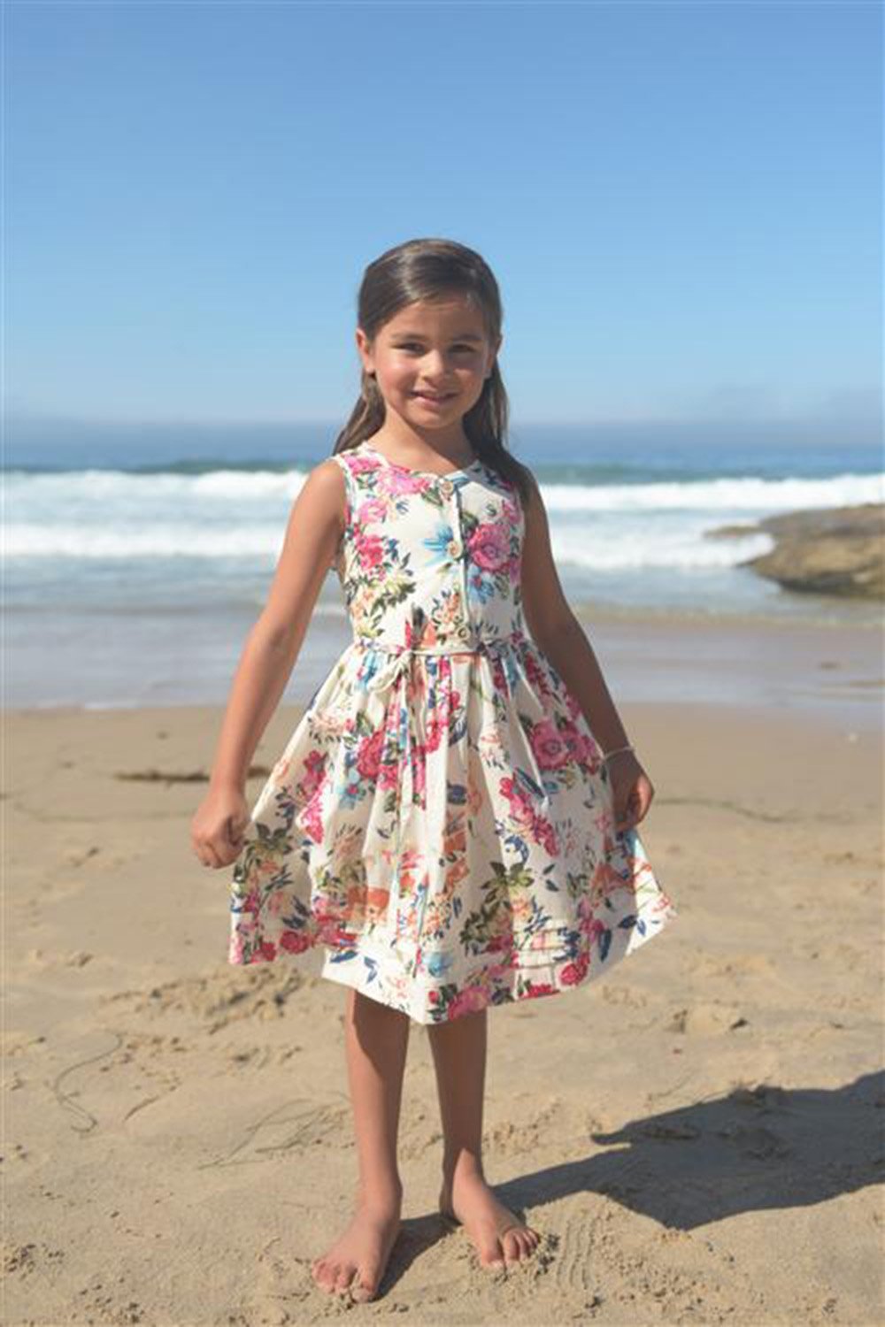 Bold Floral Button Dress(size 2~10) Bold Floral Button Dress(size 2~10)