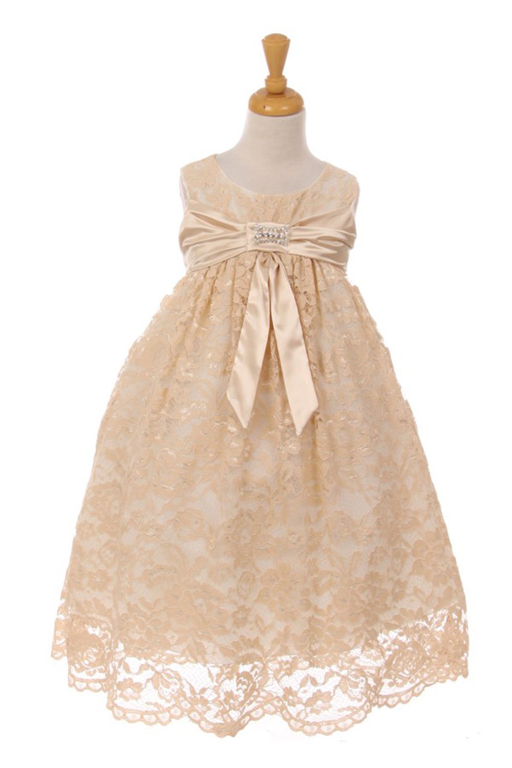Champagne Beautiful Lace Dress(Size 4-14) Champagne Beautiful Lace Dress(Size 4-14)