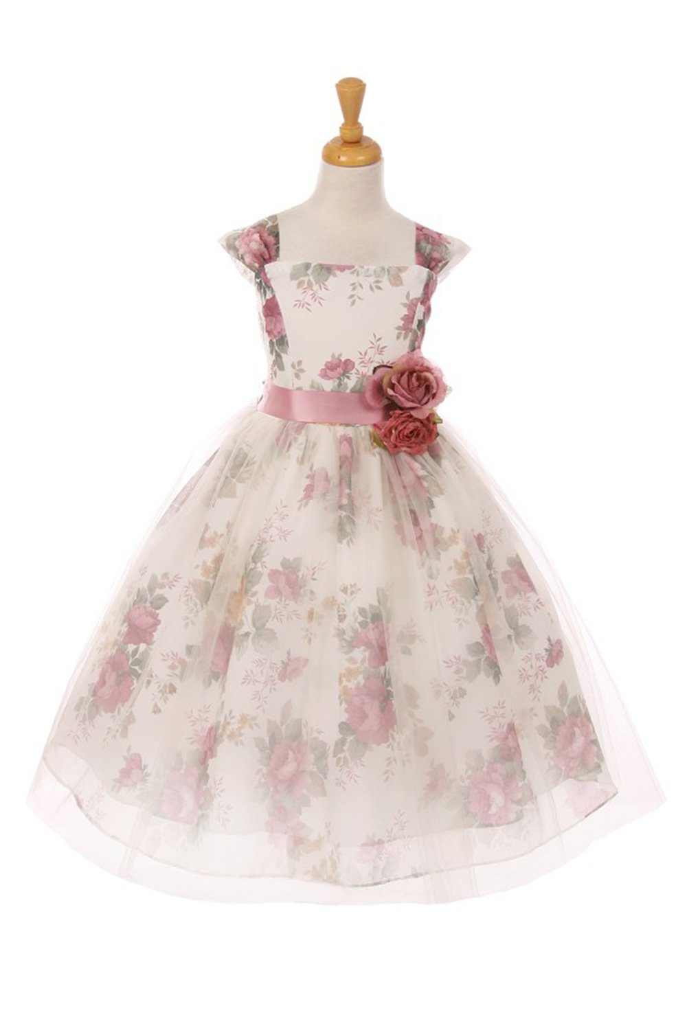 Floral Print Junior Bridesmaid Dress Floral Print Junior Bridesmaid Dress