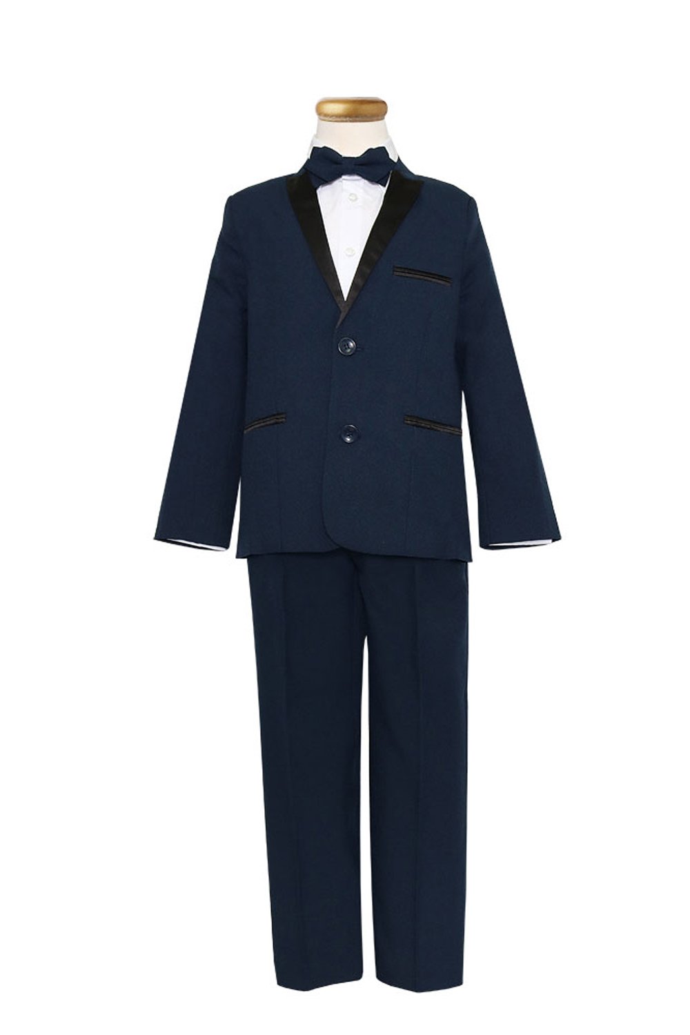 Boy's Slim Fit Tuxedo Set CA-T4006-NBK