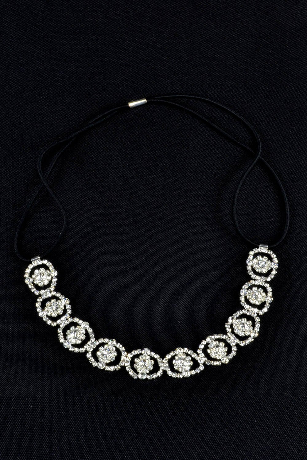 Elegant Rhinestone Beautiful Hairband with Rubber Elastic Elegant Rhinestone Beautiful Hairband with Rubber Elastic