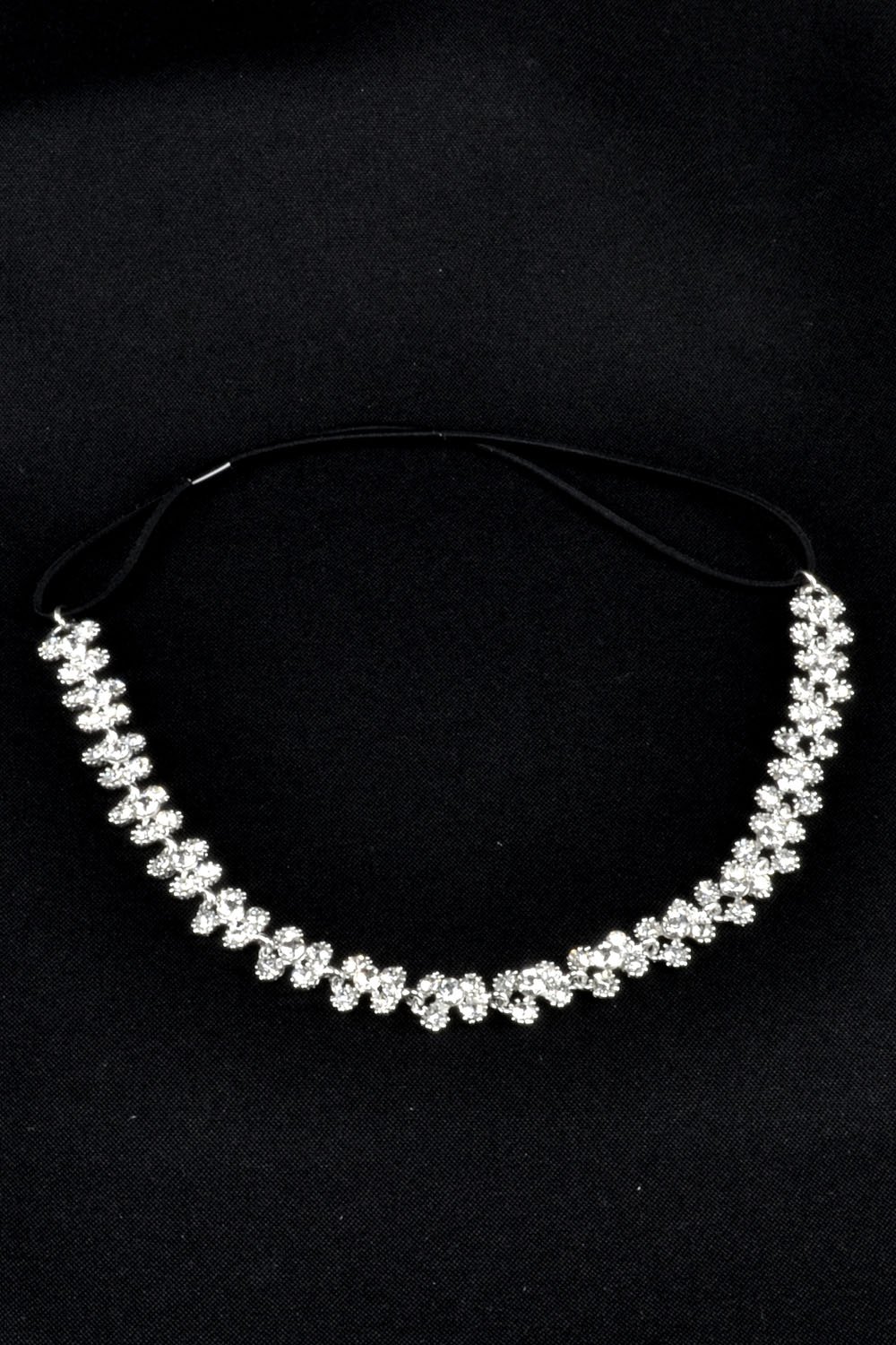 Elegant Rhinestone Beautiful Hairband with Rubber Elastic Elegant Rhinestone Beautiful Hairband with Rubber Elastic