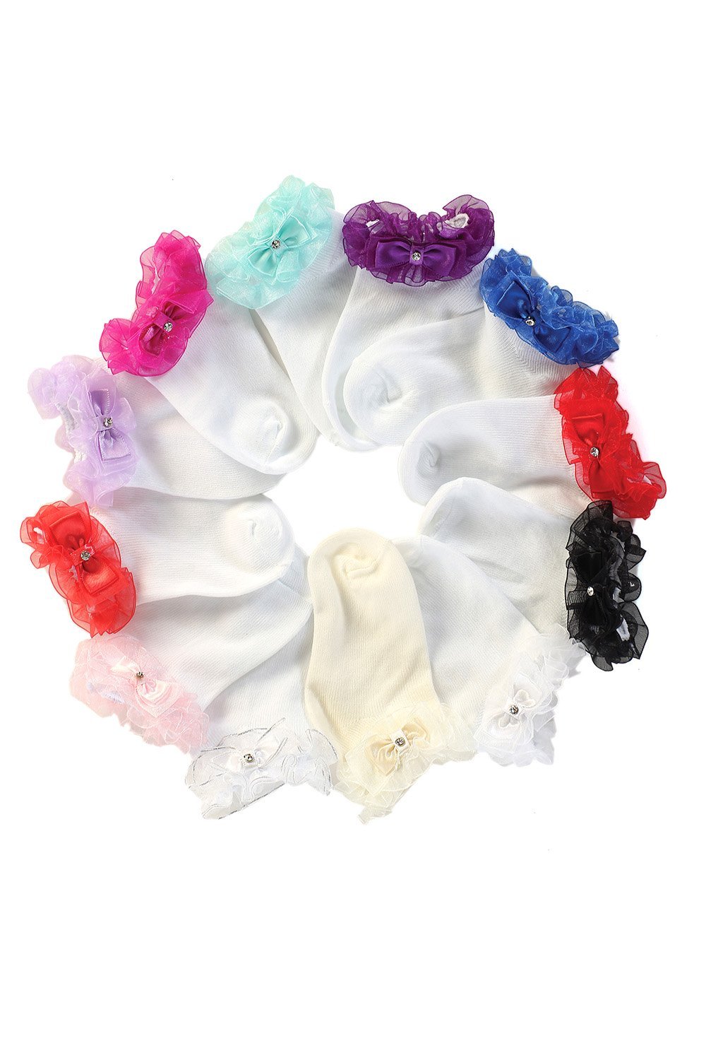 Short Ruffled Organza Socks Short Ruffled Organza Socks