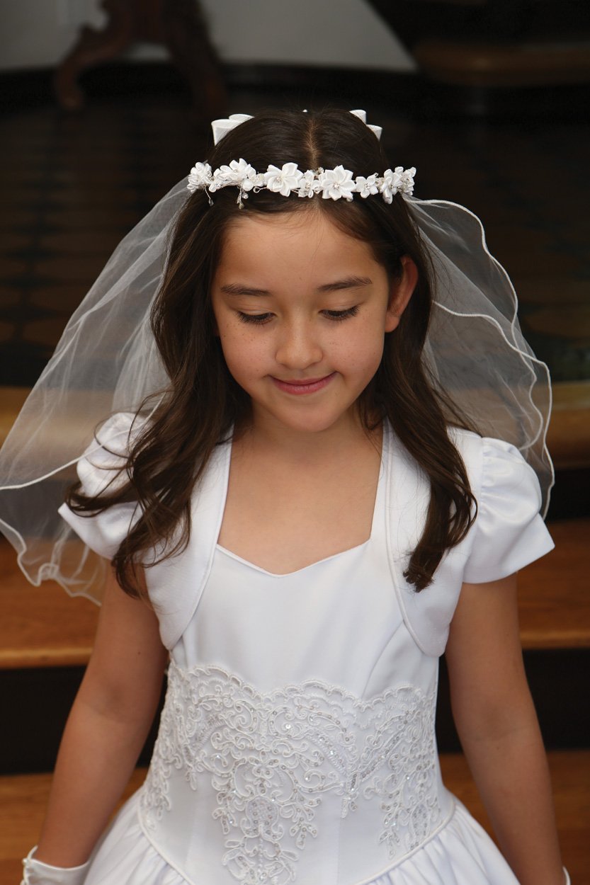Beautiful Floral Headpiece with Rhinestone Accents Beautiful Floral Headpiece with Rhinestone Accents