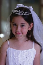 Pretty Rhinestone Tiara MVL8207 - Flower Girl Headpieces & Bridal Wedding Veils