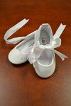 White Infant & Todders Shoes with Ribbon KBS004-BABY