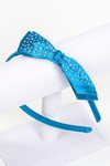 Teal Simple Rhinestone Headband - HB-48322KQ